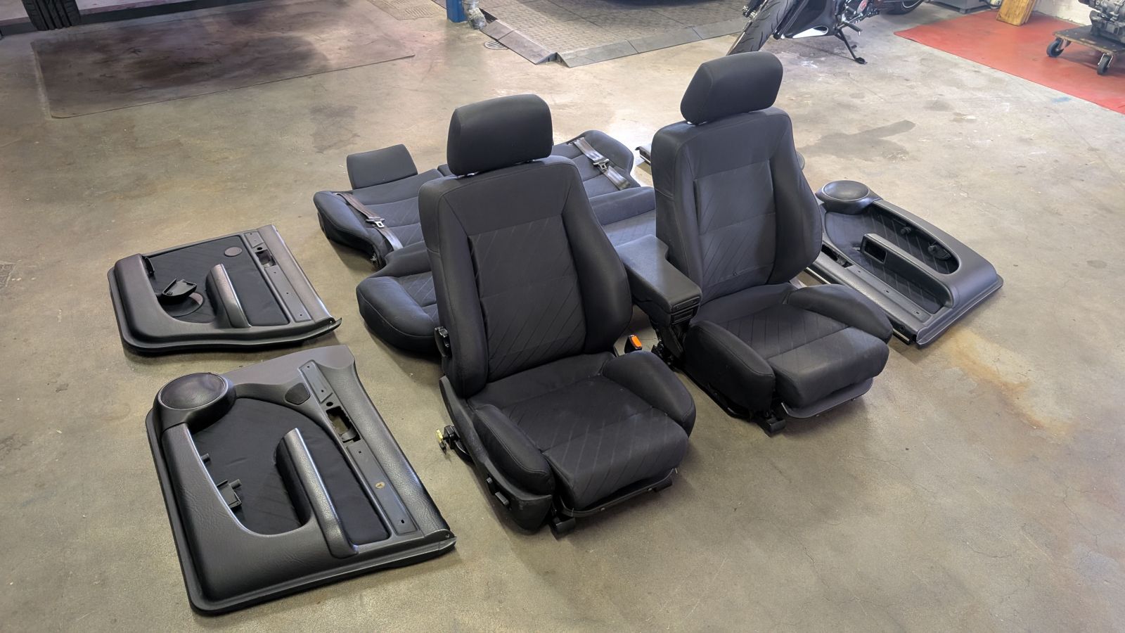 S4 S6 C4 Avant Sport Sitze Ausstattung Jaquard Satin schwarz