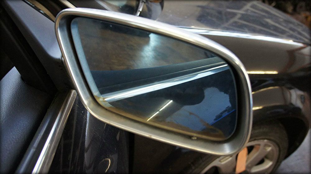 S6 C5 V8 Aussenspiegel S-Line, Spiegelgläser unschön